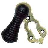 Ebonised style BEEHIVE/TEARDROP Key hole cover Brass - Esc 1(SINGLE)