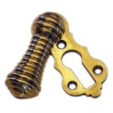 Brass Beehive/Teardrop Key Hole Cover - Esc 3 (SINGLE)