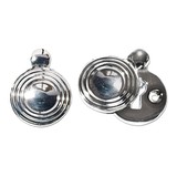 Nickel BEEHIVE round key hole cover - Esc 8 (SINGLE)